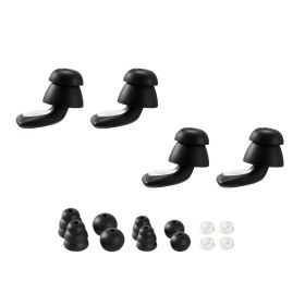 Ear Plugs for Sleeping Noise Cancelling, NRR 25 dB Reusable High Noise Reduction Earplugs, Flexible Silicone Soft Earplug with 12 Ear Tips in M /